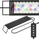 24/7 Mode LED Aquarium Light for 18-24 Inch Plant & Fish Tank, IP68 Full Spectrum Light, Sunrise-Daylight-Moonlight, White Red Green Blue Pink LEDs with Extendable Brackets for Freshwater