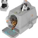 Stainless Steel Litter Box with Lid, XL Extra Large Cat Litter Box Enclosure, Front & Top Entry Covered Metal Cat Box with Steps & Scoop, Easy Cleaning