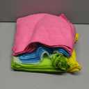 HOMEXCEL Microfiber Cleaning Cloth, 50 Pack Cleaning Rags, Cleaning Towels with 4 Color Assorted, 11.5"X11.5"(Green/Blue/Yellow/Pink)