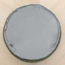 Pouf Ottoman Stuffed 20x20x12 Inches Floor Pouf Plush Fiber Ottoman Foot Rest Under Desk Foot Stool for Living Room Bedroom (Green)