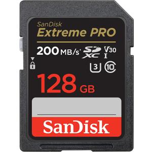 SANDISK 128GB Extreme PRO SDXC UHS-I Memory Card - C10, U3, V30, 4K UHD, SD Card - SDSDXXD-128G-GN4IN