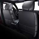 Tomatoman Tacoma Seat Covers Compatible with Toyota Tacoma 2005-2024 2025 2026 Truck Access Crew Double Extended Cab TRD Sport Offroad Limited SR5 V6 Airbag Compatible Car Cushions(Full Set/Black-Red)