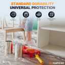 12 x 9 Ft Plastic Drop Cloths (10-Pack) - Disposable Painter's Sheeting & Tarps for Painting, Waterproof Furniture/Couch/Floor Protection