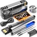 Cordless USB digital display rechargeable portable soldering iron, carrying temperature adjustment button, soldering lron wire, soldering iron holder, tin absorber, rosin, storage box