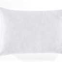 Lush Decor Feather Down in Cotton Cover Decor Pillow Insert, 14" x 21", White