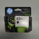 HP 63XL Black High-yield Ink Cartridge | Works with HP DeskJet 1112, 2130, 3630 Series; HP ENVY 4510, 4520 Series; HP OfficeJet 3830, 4650, 5200 Series | Eligible for Instant Ink | F6U64AN