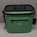 ​WOOVO 20 Can Cooler Bags Insulated, 100% Leakproof Design with Welded Seams, Soft-Sided Ice Chest for Camping, Picnic (Airtight Zipper, Adjustable Strap, Mesh Pockets, Bottle Opener)​, Green