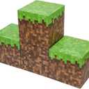 Large Party Boxes for Video Game Birthday Decorations, Pixel Game Party Supplies, Gaming Pixelated Cubes (Set of 4)