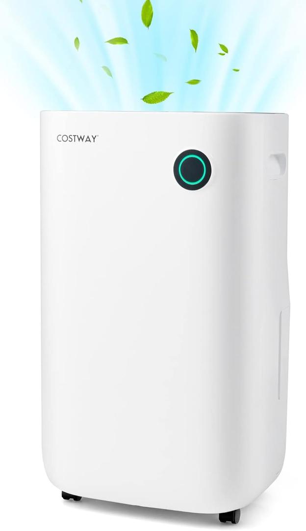 73 Pint Dehumidifier for Basement, 4500 Sq. Ft Home Dehumidifier with 5 Modes, 3-Color Indicator Light, 1.7 Gallon Water Tank