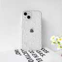 NITITOP Compatible with iPhone 13 Mini Case Clear Cute Bow Knot Design for Women Girls Stylish Bowknot Durable Soft TPU Slim Protection Phone Cover - White Little Bow