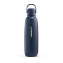 sodastream - Fizz & Go Cool Bottle | Stainless Steel Carbonating Water Bottle | Keeps Drinks Cold 12 Hrs | Cupholder Friendly | Compatible with Pink CO2 cylinder machines | Storm color | 30.4 oz