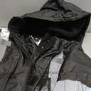 Reflective Jacket, High Visibility Parka, Waterproof Hi Vis, Safety Jacket with Removable Hood and Zipper, ANSI Class 3 (Black, XL)