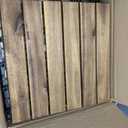 Idzo Interlocking Deck Tiles 9.6 SQFT - 10PCS Waterproof Acacia Wood Patio Tiles, Flooring Tiles for Indoor and Outdoor - Decking Stripe Pattern, 11.81 x 11.81 x 0.91 Inches, Golden, 6 Slats, Stripe Pattern