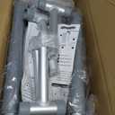 Raised Toilet Seat Adjustable Width Toilet Seat Risers with Handles, Grey