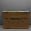 Indestructible Heated Cat House with Pet Camera for Outside Winter, 100% Waterproof, Escape Door, Insulated Outdoor Cat Shelter with Heater for Feral Barn Cat Kitty (Forest Green, 26"x16"x18")