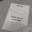 Wire Shelf Covers, 22"W x 12"D PVC Wire Rack Cover for Wire Shelving (5Pcs)