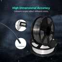 FLASHFORGE 3D Printer Filament, Silk Filament 1.75mm, 1KG Spool (2.2lbs), Dimensional Accuracy +/- 0.02mm for FDM 3D Printers, Silk Texture & Ultra-High Glossiness (Metal Grey)