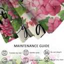 Pink Geranium Flower Decorative Throw Pillow Covers 18x18 Set of 4, Sweet Home Floral Mason Jar Spring Summer Cushion Case Decor, Bloom with Grace Live Laugh Love Home Decoration for Sofa Couch