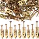 PAGOW 90 Pcs Self-Drilling Anchors, Metal Anchors and Screws Kit for Heavy Duty, No Drill and Holes in Wall (3 Sizes)