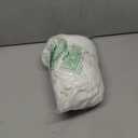 HAIRUO Cotton Linen Table Cloths Retro Farmhouse Heavy Fabric Table Cover Pink White Washable Table Top for Parties Coffee Kitchen Picnic Round Table Cloth (White,Round, 40")