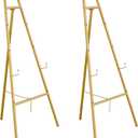 Gold Easel Stand for Sign, Heavy Duty Easel, 4-Tier AdjustableArt Easel for Painting, Wedding Sign 2pc