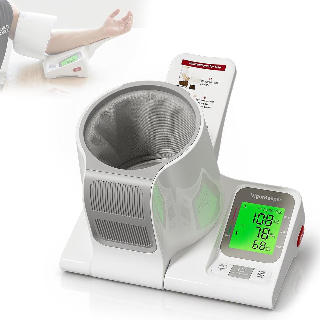 No-Wrap Blood Pressure Monitor, One-Touch Auto-Fit, Hospital-Grade Accuracy