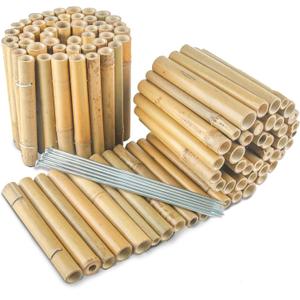 Bamboo 2 Pack Short Fence Outdoor Landscape Edging Flexible Decorative Border 7.8'' H x 47'' L