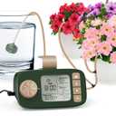 Automatic Drip Irrigation System for 15 Potted Plants, Indoor Self-Watering Device with AC Power Plug, Battery-Free Vacation Plant Care (Grass green)