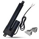 12V Heavy Duty Linear Actuator - 6 Inch Stroke, 660lbs/3000N, 0.2"/s Speed, IP65 Waterproof with Mounting Brackets, for Cabinet, Window/Door Opener, Solar Tracker, Marine & RV Equipment