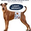 MICOOYO Male Dog Diaper Lightweight Dog Wraps Washable Dogs Diapers Doggie Belly Bands for Male Dogs, Puppy Diapers Large (Star Space,L)