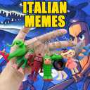 24PCS Brainrot Toys Italian Memes Keychain Tung Tung Tung Sahur Keychain Tralalero Tralala Toys Figurine Easter Stuffers Gift for Easter Birthday