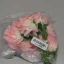 Artificial Roses Single Stem 10pcs Fake Silk Flower Arrangement Bouquet for Home Party Wedding Decoration(Deep Pink) (Deep Pink(not Include Vase))