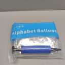 58 PCS Letter Balloons Alphabet Letters 2 Sets A- Z & 1 Sets AEIOU 16 - Inch Mylar Foil Balloons Set for Wedding/Birthdays/Annivs/Grads party Decoration Banner Custom Phrase (silver)