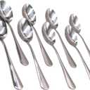 Pack of 15 - Stainless Steel Extra-Fine 6.7 Inches Hard to Bend Table Teaspoon, Silver
