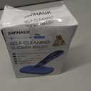 Swihauk Self Cleaning Slicker Brush - Skin Friendly Deshedding Grooming Tool for Dogs & Cats, Suitable for Shedding & Haired Pets, with Pet Supplies Accessories, Blue