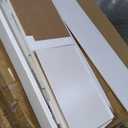 WLIVE White Wood Dresser for Bedroom with 4 Drawers, Tall Chest of Drawers with Sturdy Metal Frame for Living Room, Hallway, Closet