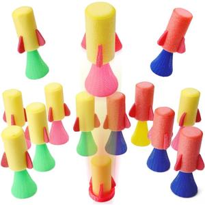 24PCS Rocket Jumping Popper Spring Launcher Bouncy Jump Party Favors Pop up Bulk Toys for Kids Goodie Bag Filler Class Treasure Box Prizes