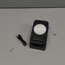 Adjustable Cell Phone Stand with Wireless Induction Bluetooth Speaker, HD Surround Sound for Home and Outdoors, Compatible with iPhone/iPad/Samsung Galaxy, Popular Gifts for Men Women Dad Mom (Deep Black)