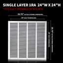 24x24 Vent Cover(Duct Opening Size),Air Return Vent Cover,Flat Vent Cover,Rejillas De Aire Acondicionado para Casa,Return Air Grilles,Outer Dimensions:25.75"Wx25.75"H(24"W x 24"H, Duct Opening)