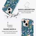 Magnetic for iPhone 15 Case Cute for Women, [Compatible with Magsafe][Drop Protection] Slim Colorful Flowers Oil Painting Printed Girly Floral Phone Case for iPhone 15