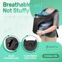 YUDODO Dog Front Backpack Carrier 5-15 lbs, Soft Breathable Pet Front Facing Carrier with Adjustable Straps, Multi-Pocket Design, for Small Dogs & Cats (Black)