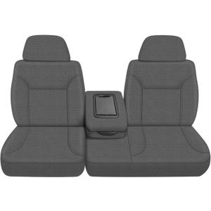 SAPUBK Front Seat Covers Replace for 1995-2000 Chevy Silverado/Suburban/Tahoe and GMC Sierra/Yukon 60/40 Split Seat with Console, Premium Neoprene with Composite Soft Foam Lining Seat Cover