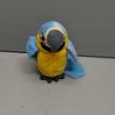 GREUS 9'' Cute Talking Parrot Repeats What You Say Electronic Interactive Plush Toy Stuffed Animal Record Parrot Waving Wings Funny Bird Toys for Children Girls Boys Best Xmas Gift (Blue Parrot)