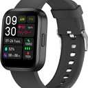 Smart Watches Fitness Watch for Men/Women Bluetooth Call Sports Activity Tracker Calories,Distance,Step Counter Compatible with Android iOS Phones (black)