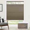 LazBlinds No Drill Cordless Cellular Shades, 27" W x 48" H, Taupe
