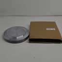 Goodluck 12 Inch Charger Plates, 25 Pack Clear Charger Plates with Black Trim, Plastic Charger Plate Bulk for Dinner, Wedding, Party, Event Decoration, Clear&Black