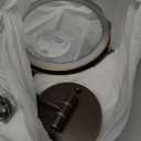 Rocollos Rechargeable Wall Mounted Lighted Makeup Mirror, 8 Inch Double-Sided LED Vanity Mirror 1X/7X Magnification,3 Color Lights Touch Screen Dimmable 360Swivel 13 Inch Extendable