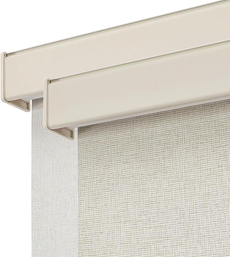 Joydeco Premium Fabric Cordless Blackout Roller Shades for Windows, Gold, 32"W x 72"H