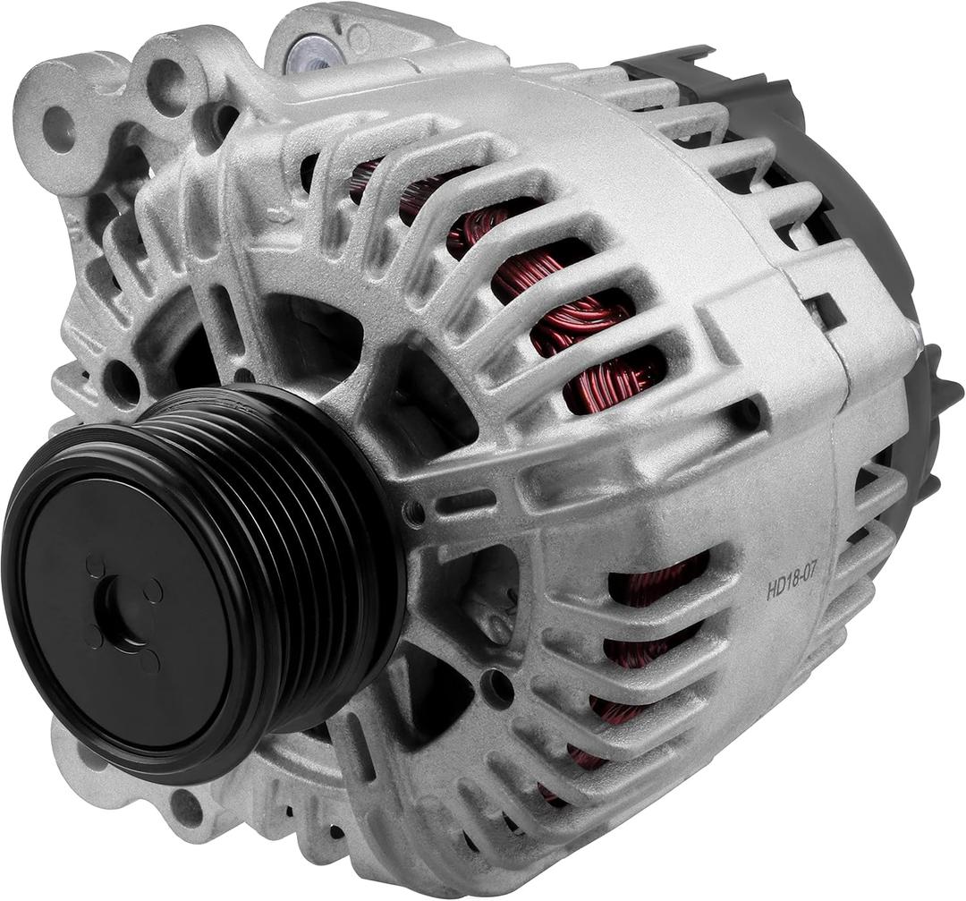 13853 AAN5178 Alternator Compatible for Volkswagen for TT 2000-2006 for Beetle 1999-2006 2010 for Jetta 99-05, 120Amp / 12 Volt New Alternator 113275, ABO0229