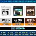 Black Tarp 20x40 Feet, 10 Mil Thick Waterproof Poly Tarps Cover UV Resistant, Rip & Tear Proof with Metal Grommets Every 20 Inches